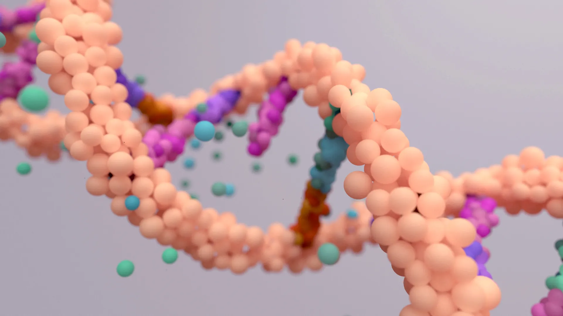 Vergrößerte Veranschaulichung von fehlerhafter DNA